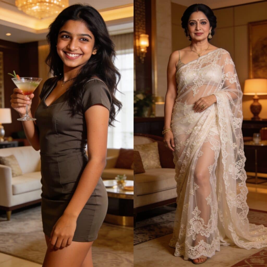 Personalized elite companionship in Phagwara, featuring a choice between a playful college girl escort and a sophisticated housewife escort.